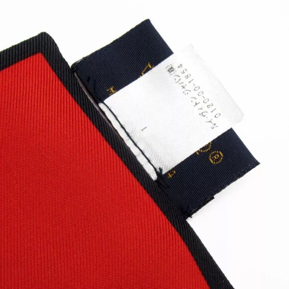 Auth LOUIS VUITTON Scarf multicolor silk - Picture 3 of 8